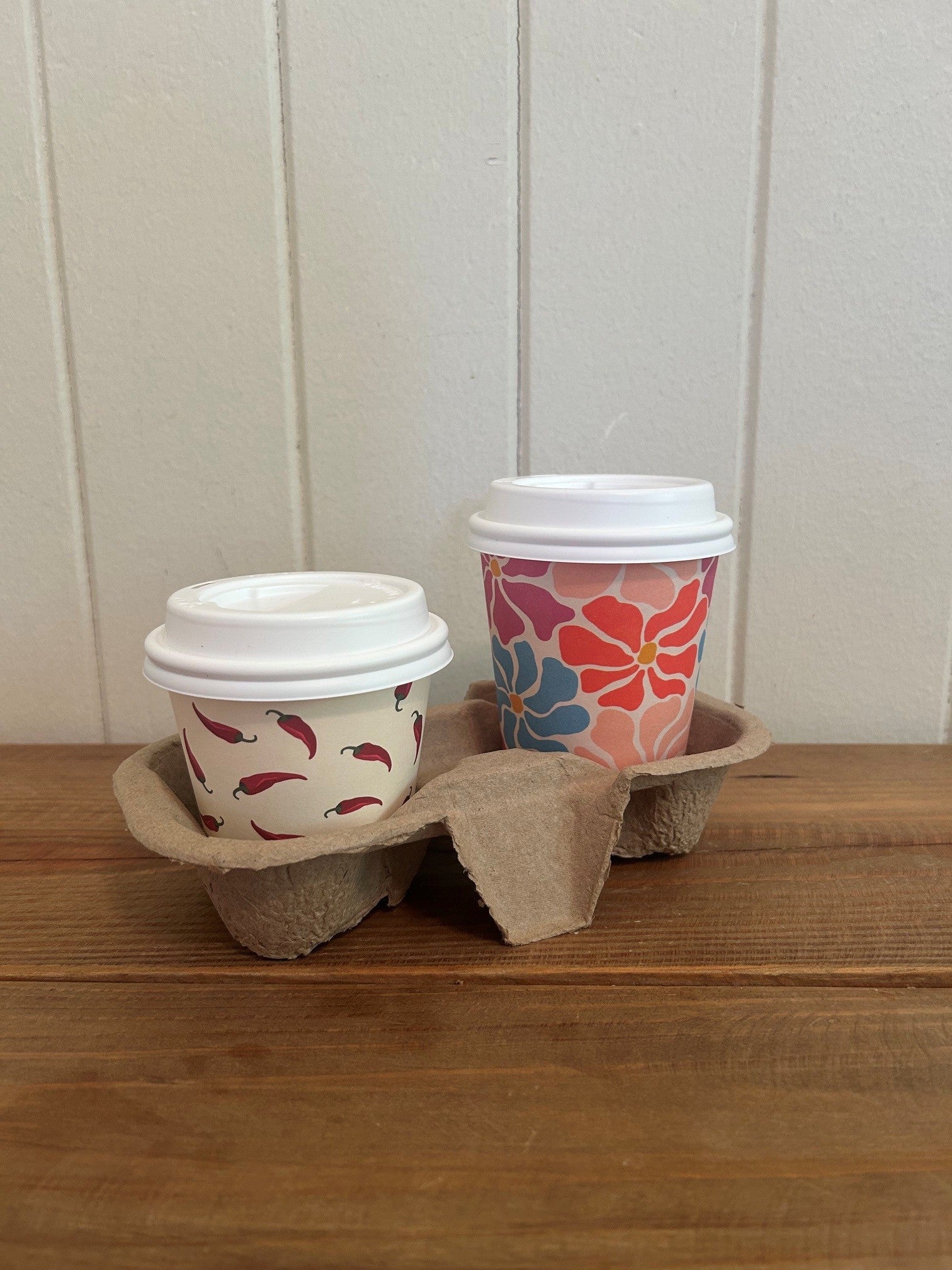 2 Cup Tray Recycled Pulp (Carton 200)