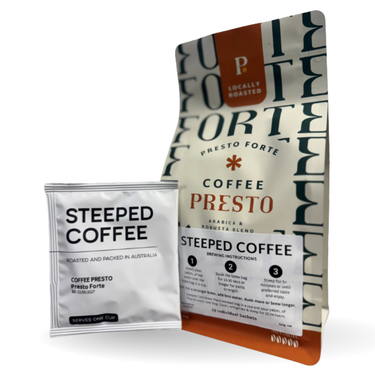 pack of steeped coffee bags
